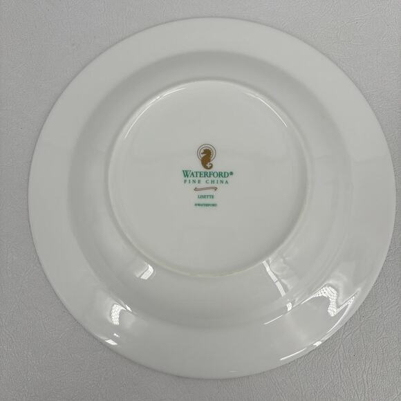 Waterford China Lisette Shallow 9 Inch Bowl Soup Cereal Serving Replacement - Picture 5 of 8